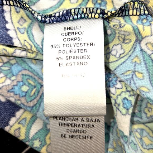 London Times 8 Green Women's Sleeveless Maxi BOHO Sun Dress Miss Size Medium M - Picture 5 of 7